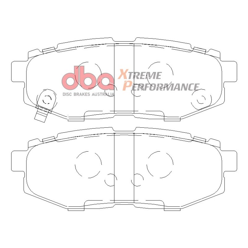 Kit freins arrière DBA 4000 Series T3 + plaquettes XP Toyota GT86 200 ch Ø286 mm (2012-2022) - DBA42659S-10-1789XP