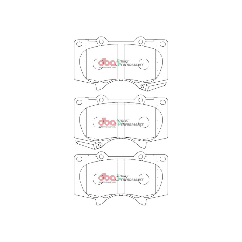 Kit de freinage avant DBA Street Series T2 rainuré + plaquettes Street Performance Toyota Hilux GR Sport 204 ch (2023+)