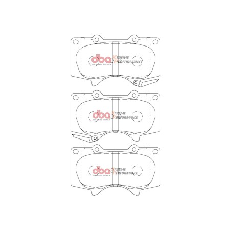 Kit de freinage avant DBA 4000 Series T3 rainuré + plaquettes Xtreme Performance Toyota Hilux GR Sport 204 ch (2023+)