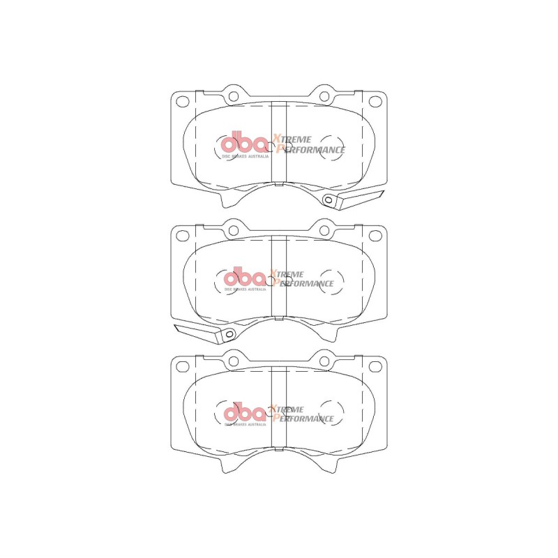 Kit de freinage avant DBA 4000 Series T3 rainuré + plaquettes Xtreme Performance Toyota Hilux GR Sport 204 ch (2023+)