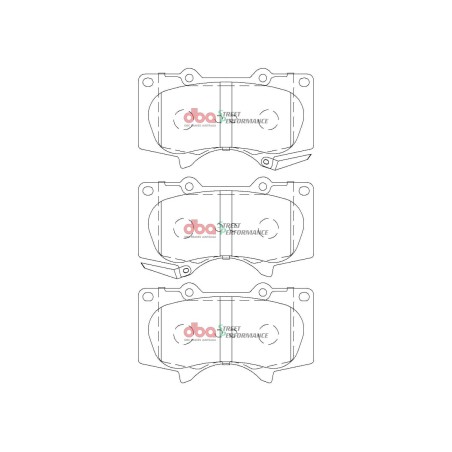 Kit de freinage avant DBA Street Series X-Gold + plaquettes Street Performance Toyota Hilux GR Sport 204 ch (2023+)
