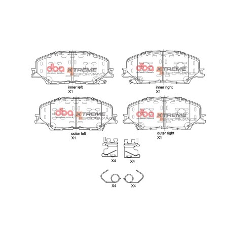 Kit de freinage avant DBA 4000 Series T3 + plaquettes Xtreme Performance Isuzu D-MAX (2020+)