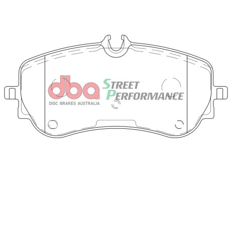 Kit de freinage arrière DBA Street Series lisse + plaquettes Street Performance VW Crafter 102/140/177 ch (2017+)