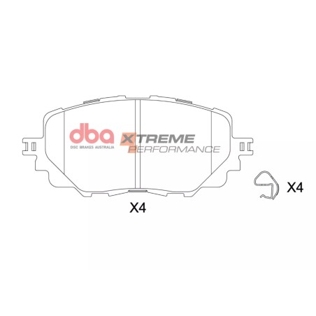 Kit de freinage avant DBA 4000 Series T3 + plaquettes Xtreme Performance Fiat 124 Spider 140 ch (2016-2019)
