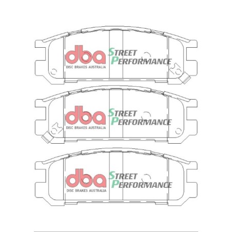 Kit de freinage arrière DBA Street Series T2 + plaquettes Street Performance Subaru Outback 150 ch (1996-1999)
