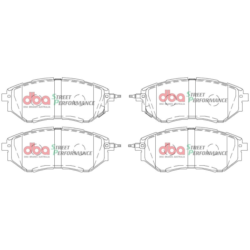 Kit de freinage avant DBA Street Series T2 + plaquettes Street Performance Subaru Levorg VM 170 ch (2015-2021)