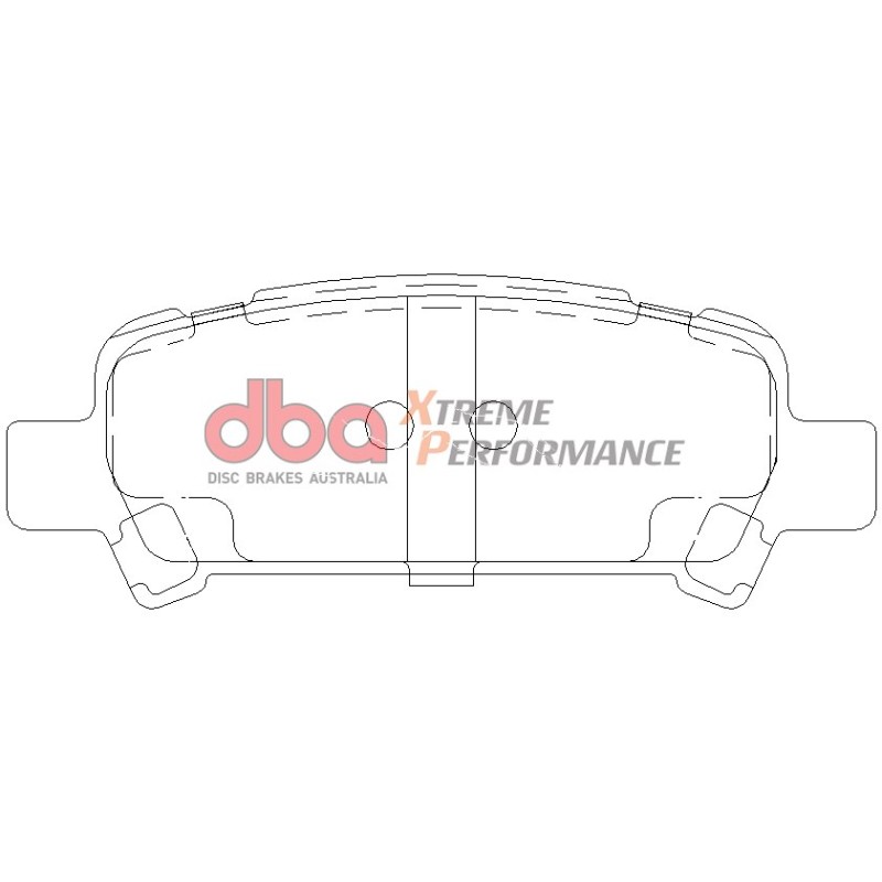 Kit de freinage arrière DBA 4000 Series T3 + plaquettes Xtreme Performance Subaru Legacy 245 ch (2003-2010)