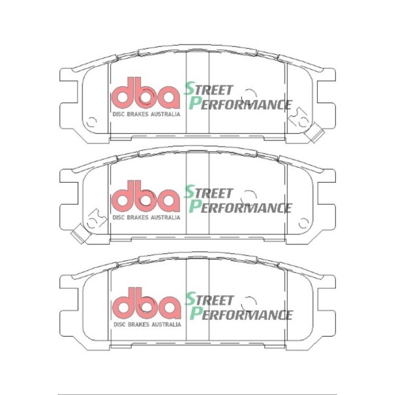 Kit de freinage arrière DBA Street Series T2 + plaquettes Street Performance Subaru Impreza 95/103/120 ch (1993-2002)