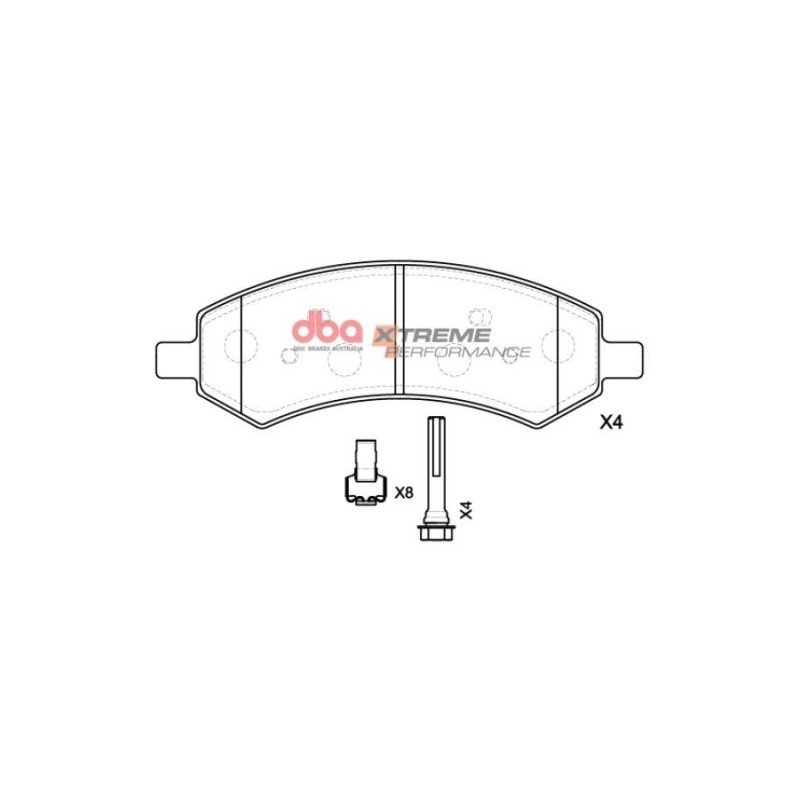 Kit de freinage avant DBA 4000 Series T3 + plaquettes Xtreme Performance Dodge Ram 1500 (2006-2019)