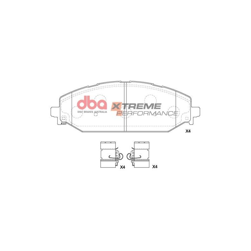 Kit de freinage avant DBA 4000 Series T3 + plaquettes Xtreme Performance Dodge Ram 1500 305/395/702 ch (2019+)