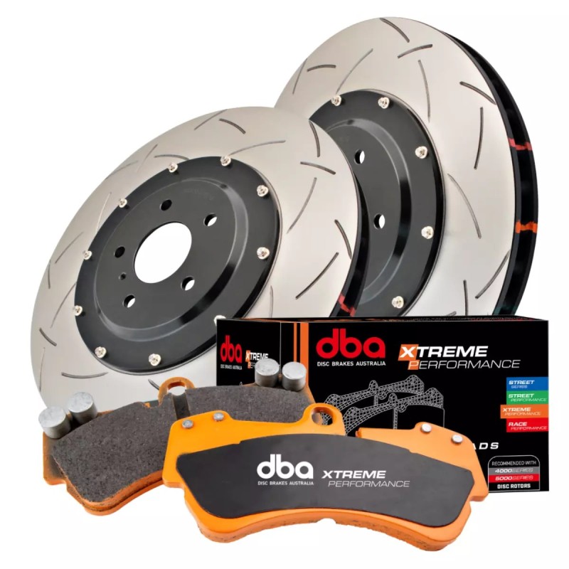 Kit de freinage avant DBA 5000 Series T3 bol noir + plaquettes Xtreme Performance Dodge Durango SRT Hellcat (2021+)