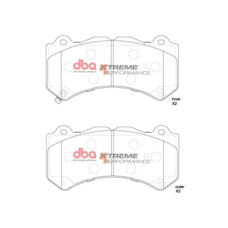 Kit de freinage avant DBA 5000 Series T3 bol noir + plaquettes Xtreme Performance Dodge Durango SRT Hellcat (2021+)