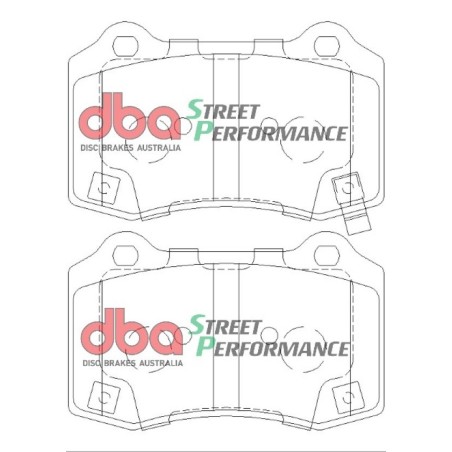 Kit de freinage arrière DBA Street Series T2 + plaquettes Street Performance Dodge Charger SRT Hellcat (2015+)
