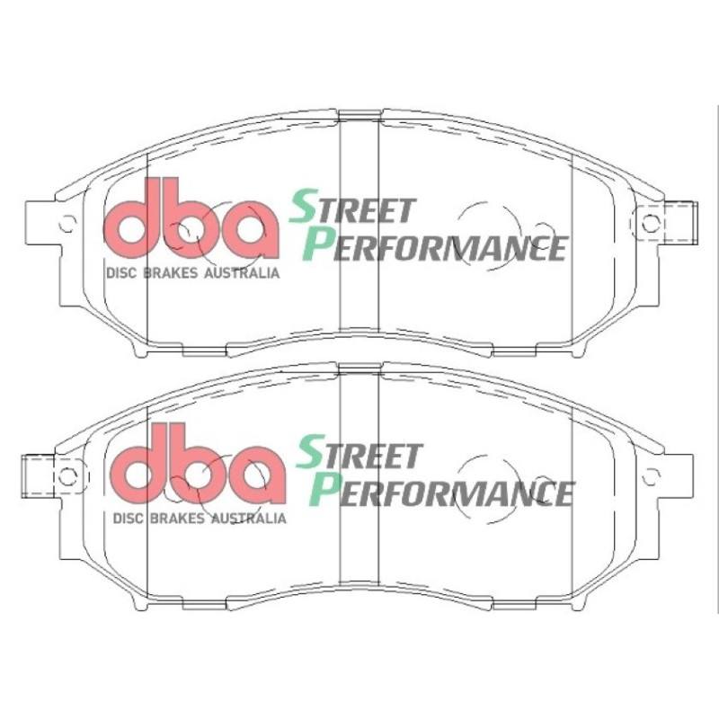 Kit de freinage avant DBA Street Series T2 + plaquettes Street Performance Nissan Skyline V35 (2004-2006)