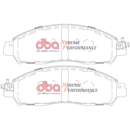 Kit de freinage avant DBA 4000 Series T3 + plaquettes Xtreme Performance Nissan NP300 Navara D23 160/190 ch (2014-2019)