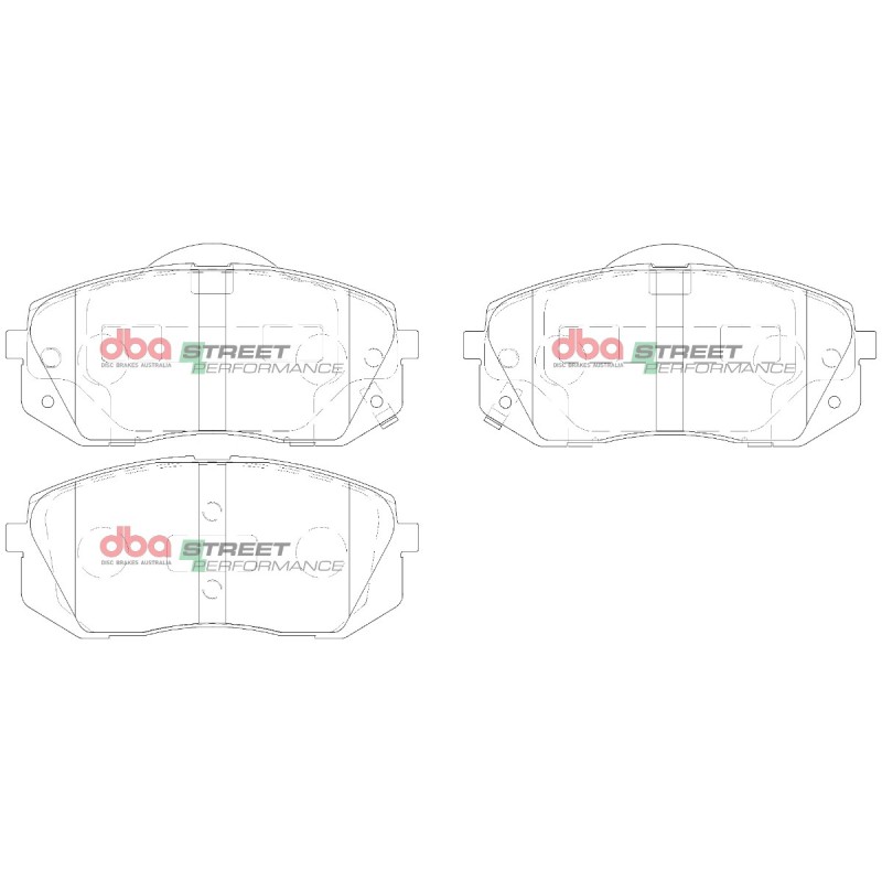 Kit de freinage avant DBA Street Series T2 + plaquettes Street Performance Kia Ceed CD 201 ch (2018+)