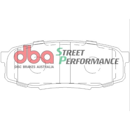 Kit de freinage arrière DBA Street Series X-Gold + plaquettes Street Performance Lexus LX450 (2015+)