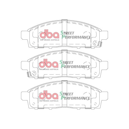 Kit de freinage avant DBA Street Series lisse + plaquettes Street Performance Mitsubishi L200 (2006-2015) 136/167 ch (2006-2015)