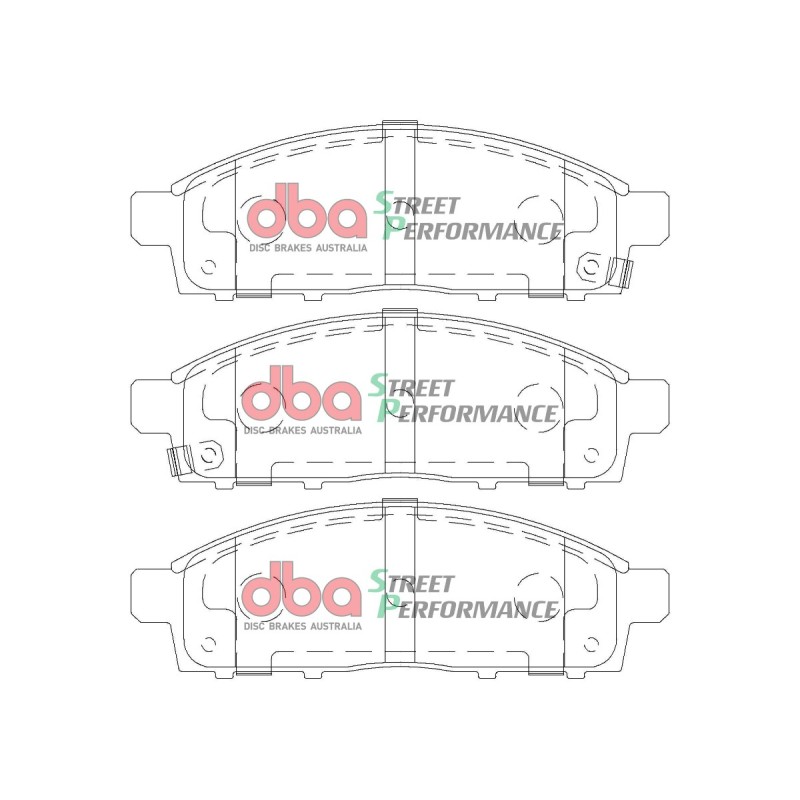 Kit de freinage avant DBA Street Series lisse + plaquettes Street Performance Mitsubishi L200 MQ 181 ch (2015+)