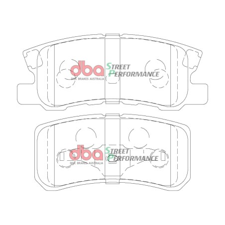 Kit de freinage arrière DBA Street Series X-Gold + plaquettes Street Performance Mitsubishi Pajero (1999-2019)