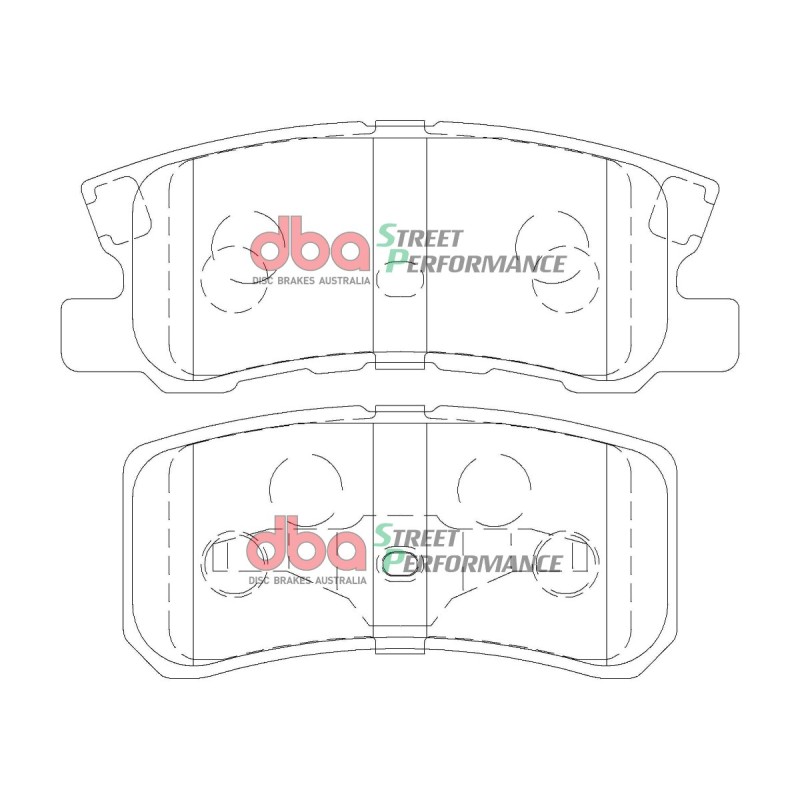 Kit de freinage arrière DBA Street Series X-Gold + plaquettes Street Performance Mitsubishi Pajero (1999-2019)