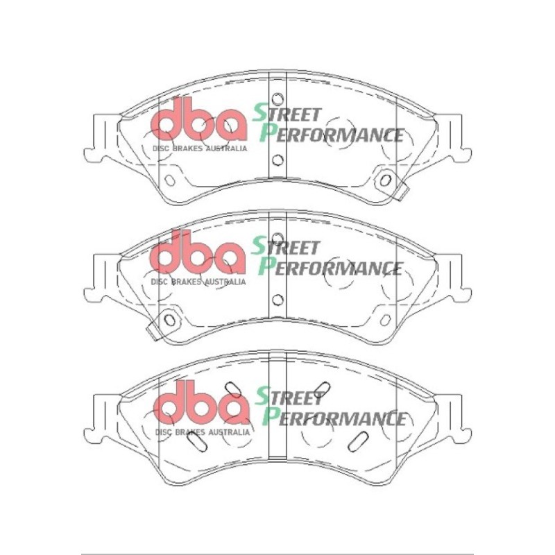 Kit de freinage avant DBA Street Series lisse + plaquettes Street Performance Ford Ranger 130/170/213 ch (2011-2023)