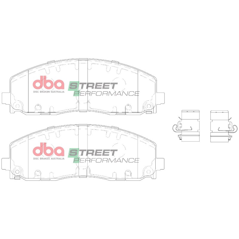 Kit de freinage avant DBA Street Series T2 + plaquettes Street Performance Jeep Gladiator (2019+)