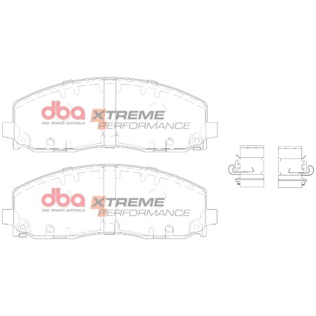 Kit de freinage avant DBA 4000 Series T3 + plaquettes Xtreme Performance Jeep Wrangler (JL) 200/274 ch (2018+)