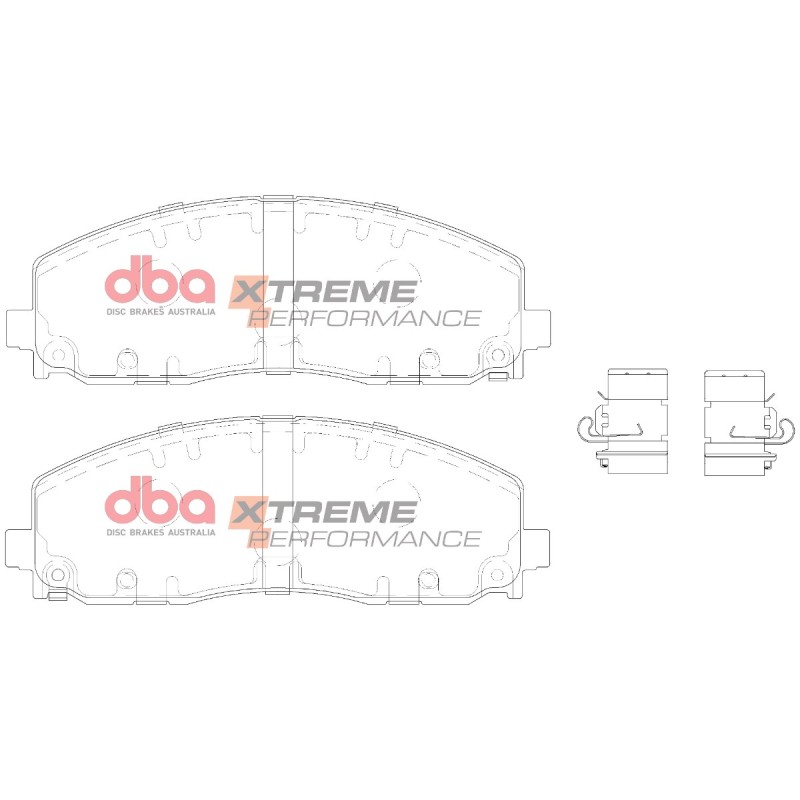 Kit de freinage avant DBA 4000 Series T3 + plaquettes Xtreme Performance Jeep Wrangler (JL) 200/274 ch (2018+)