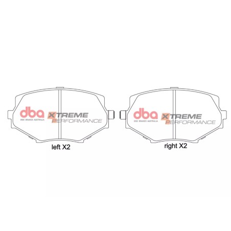 Kit de freinage avant DBA 4000 Series T3 + plaquettes Xtreme Performance Mazda MX-5 NB (1998-2005)