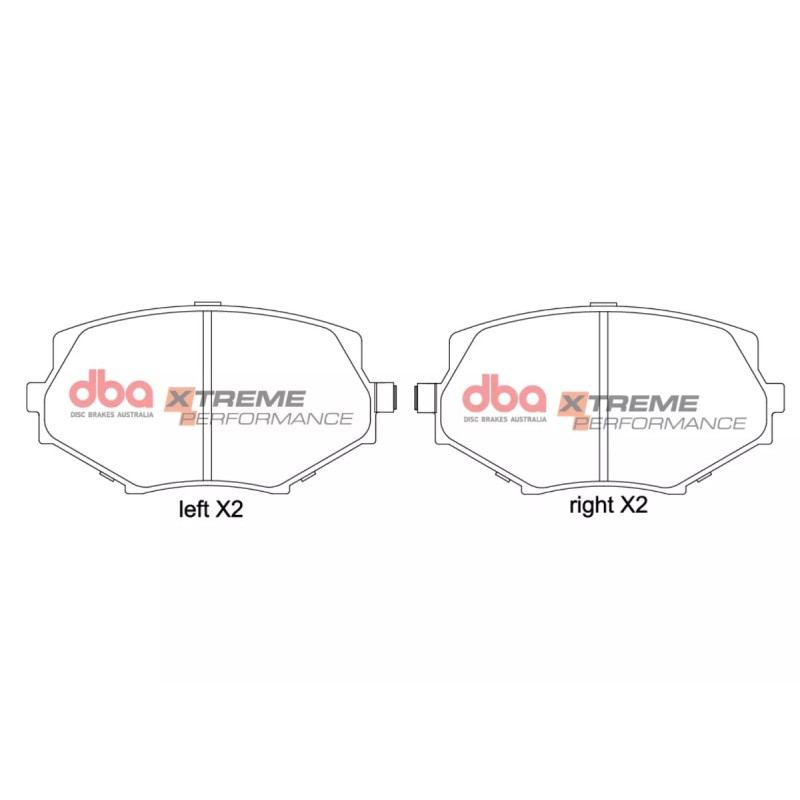 Kit de freinage avant DBA 4000 Series T3 + plaquettes Xtreme Performance Mazda MX-5 NB (1998-2005)