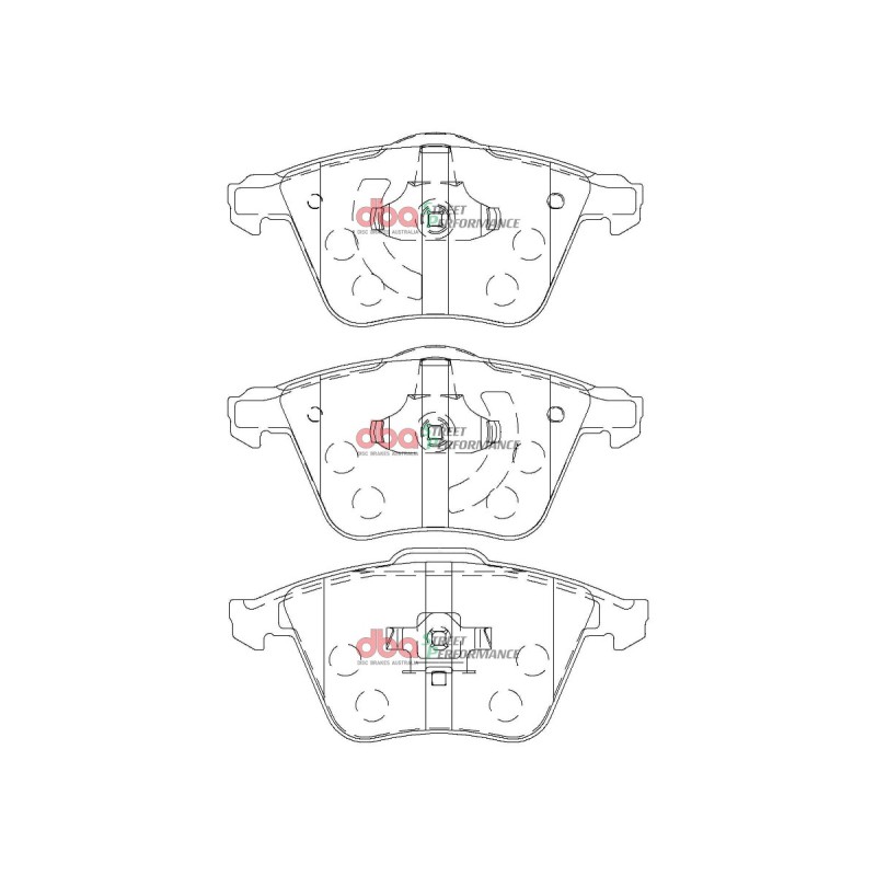 Kit de freinage avant DBA Street Series T2 + plaquettes Street Performance Mazda 3 BK 260 ch (2006-2009)