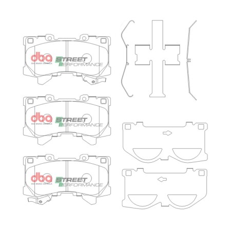Kit de freinage avant DBA Street Series T2 + plaquettes Street Performance Toyota Land Cruiser 300 (2021+)