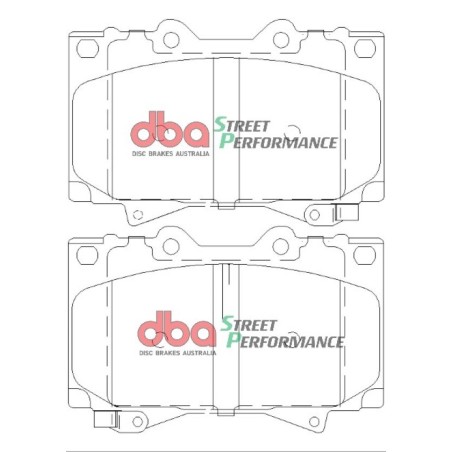 Kit de freinage avant DBA Street Series T2 + plaquettes Street Performance Toyota Land Cruiser VDJ (2006+)