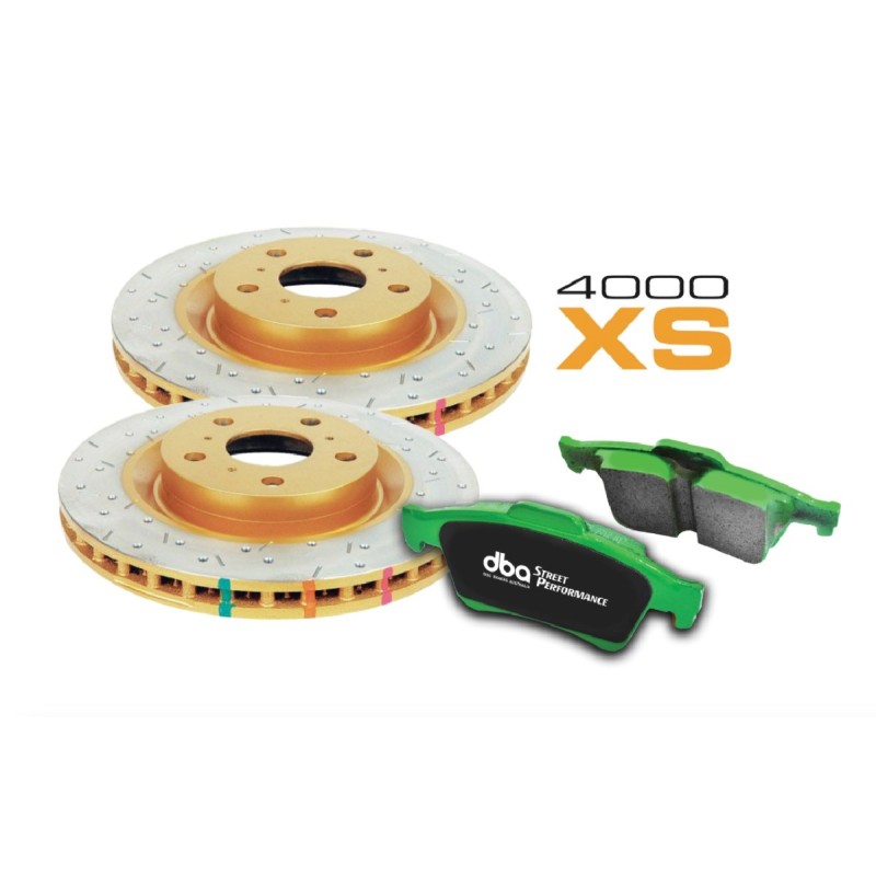 Kit de freinage avant DBA 4000 Series XS + plaquettes Street Performance Toyota Sequoia 276/310/381 ch Ø354 mm (2007+)