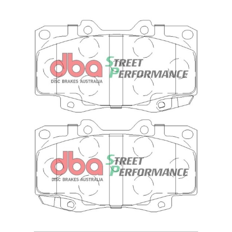 Kit de freinage avant DBA Street Series X-Gold + plaquettes Street Performance Toyota Hilux (2005-2016)