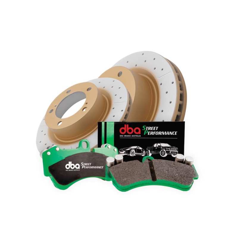 Kit de freinage avant DBA Street Series X-Gold + plaquettes Street Performance Toyota Sienna (2011+)