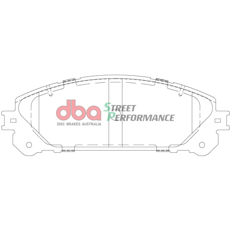 Kit de freinage avant DBA Street Series X-Gold + plaquettes Street Performance Toyota Sienna (2011+)