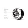 4 Jantes R360 8.5X19" ET44 5X112 Racing Line (Gunmetal) 4 Jantes R360 8.5X19" ET44 5X112 Racing Line (Gunmetal)