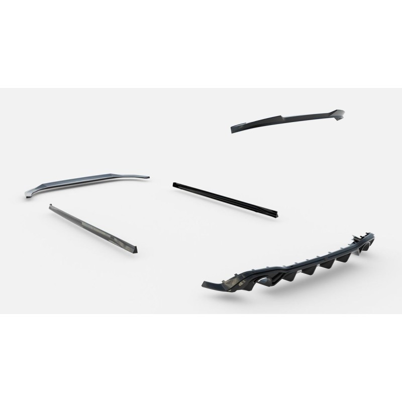 Kit carrosserie Maxton Design VW Golf 8 GTI (2020-2024) : lame avant, bas de caisse, diffuseur arrière, becquet