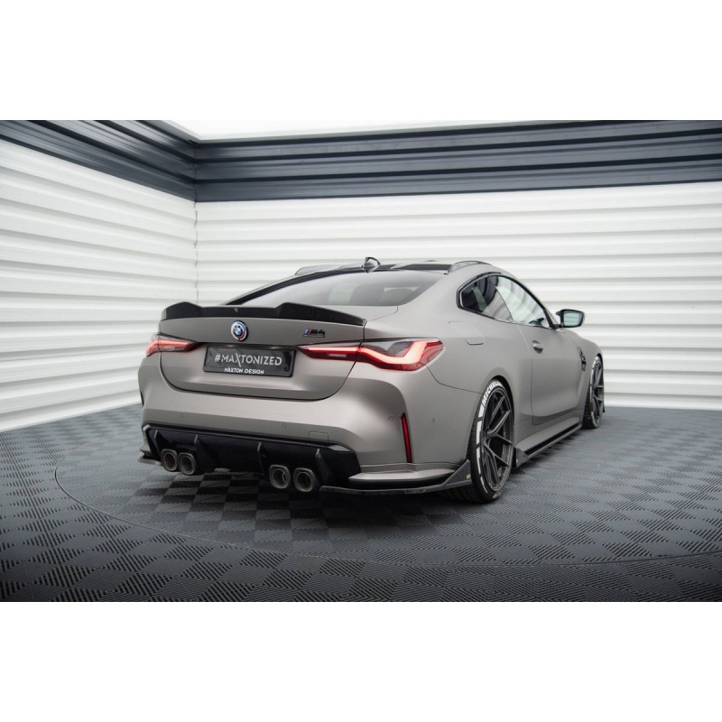 Kit carrosserie Maxton Design BMW M4 G82 (2021+) : lame avant, bas de caisse, lames arrière, becquet