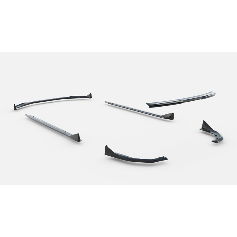 Kit carrosserie Maxton Design BMW M4 G82 (2021+) : lame avant, bas de caisse, lames arrière, becquet