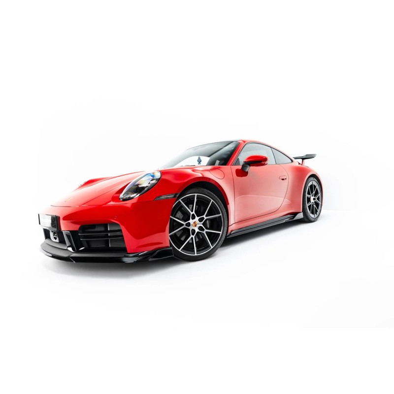 Kit carrosserie Maxton Design Porsche 911 Carrera Aero 992 restylée (2025+) : lame avant, bas de caisse, lame arrière, becquet