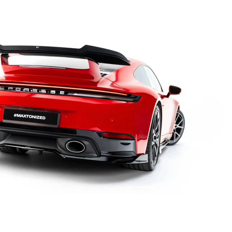 Kit carrosserie Maxton Design Porsche 911 Carrera Aero 992 restylée (2025+) : lame avant, bas de caisse, lame arrière, becquet