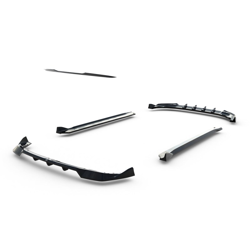 Kit carrosserie Maxton Design MG ZS Mk2 (2024+) : lame avant, bas de caisse, lame arrière, becquet