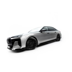 Kit carrosserie Maxton Design BMW M760e G70 (2022-2026) : lame avant, bas de caisse, lame arrière, becquet
