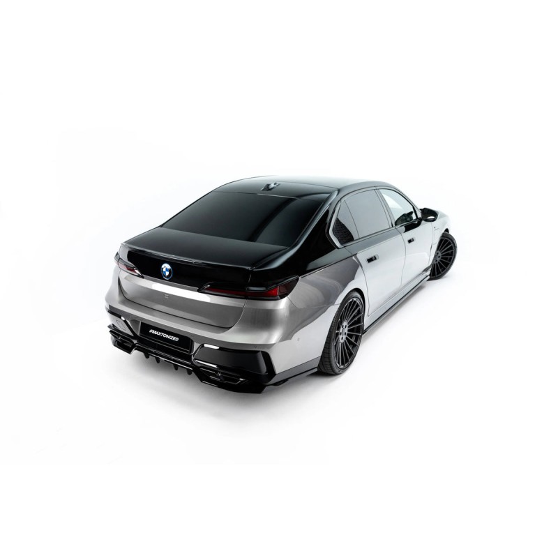 Kit carrosserie Maxton Design BMW M760e G70 (2022-2026) : lame avant, bas de caisse, lame arrière, becquet