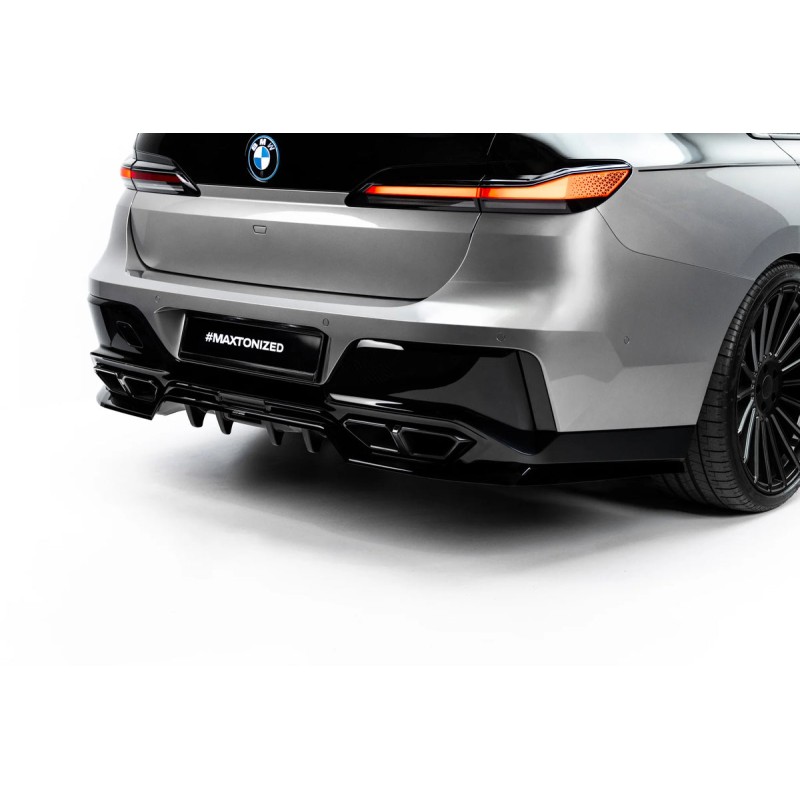 Kit carrosserie Maxton Design BMW M760e G70 (2022-2026) : lame avant, bas de caisse, lame arrière, becquet