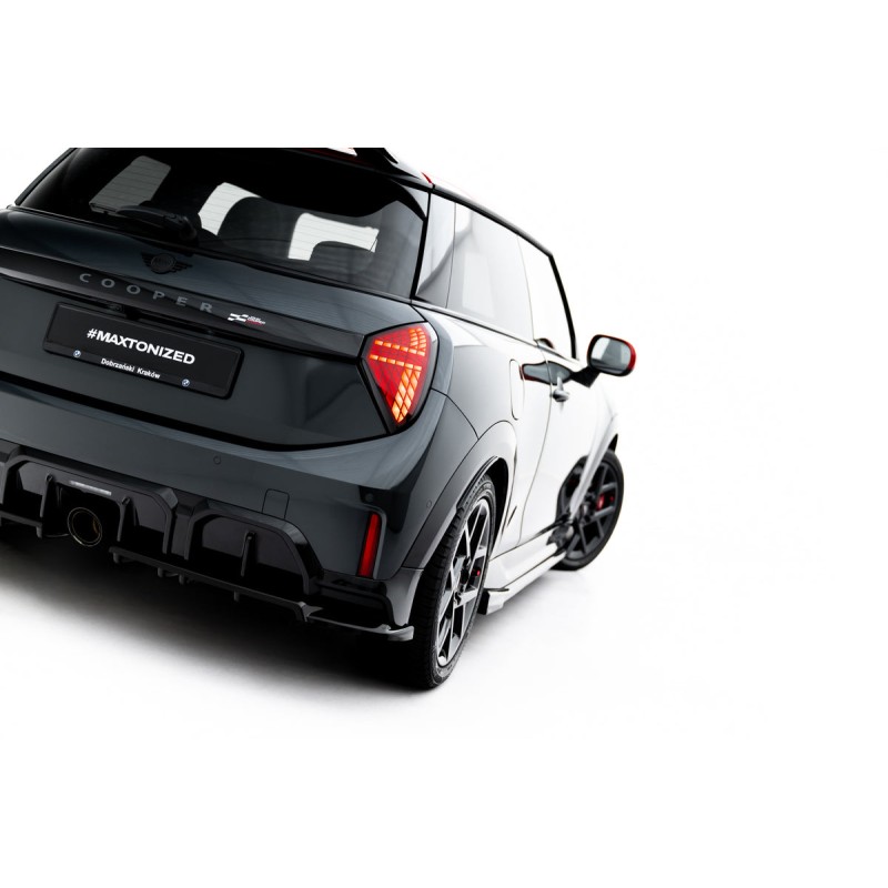Kit carrosserie Maxton Design Mini Cooper John Cooper Works F66 (2025+) : lame avant, bas de caisse, lame arrière, becquet