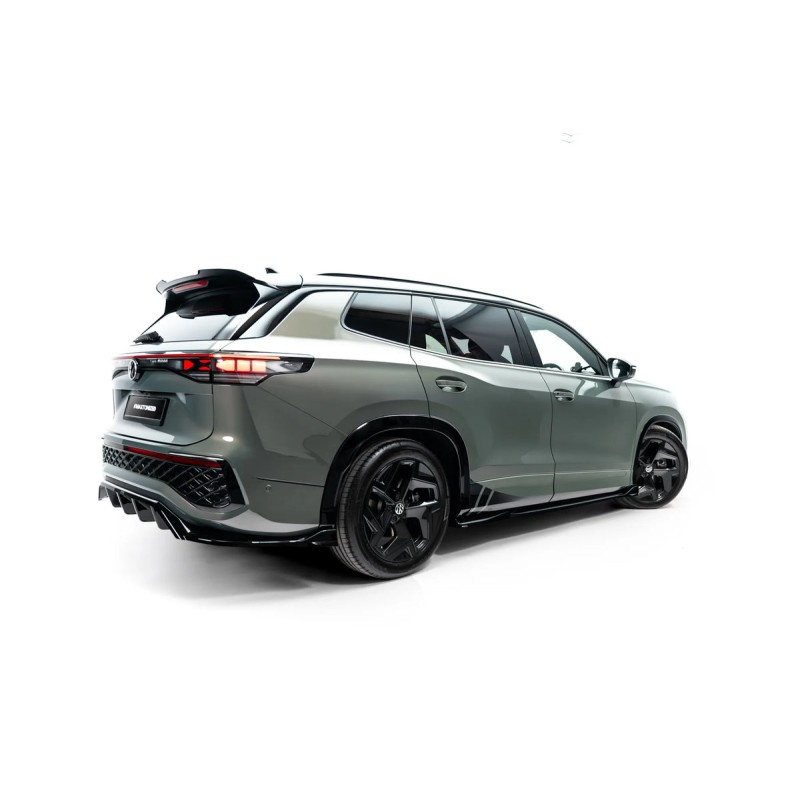 Kit carrosserie Maxton Design Volkswagen Tayron R-Line Mk1 (2024+) : lame avant, bas de caisse, lame arrière, becquet